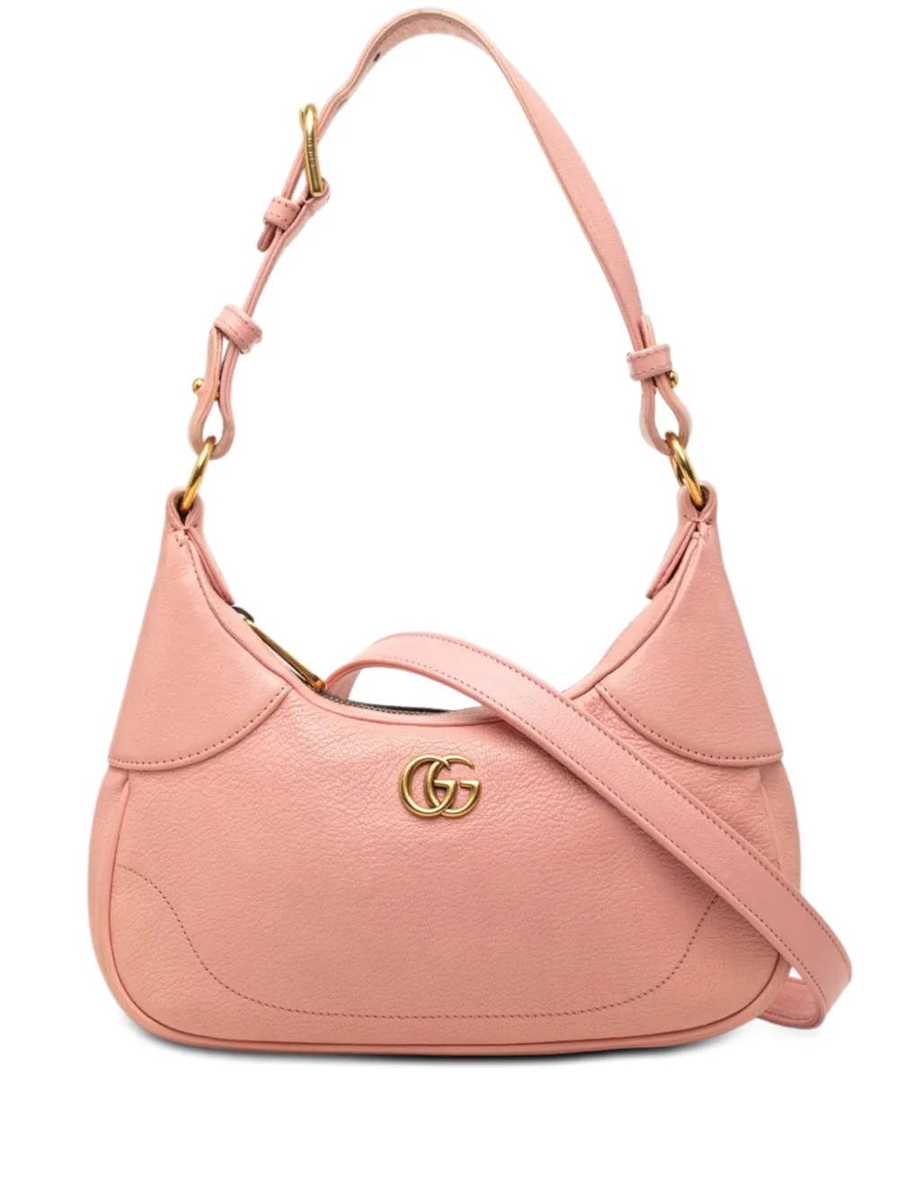 Pre-owned Gucci 2016-2026 Small Calfskin Aphrodite Satchel In Pink