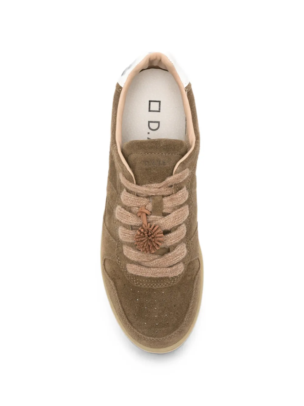 D.A.T.E. Court 2.0 logo-embossed suede sneakers Bruin