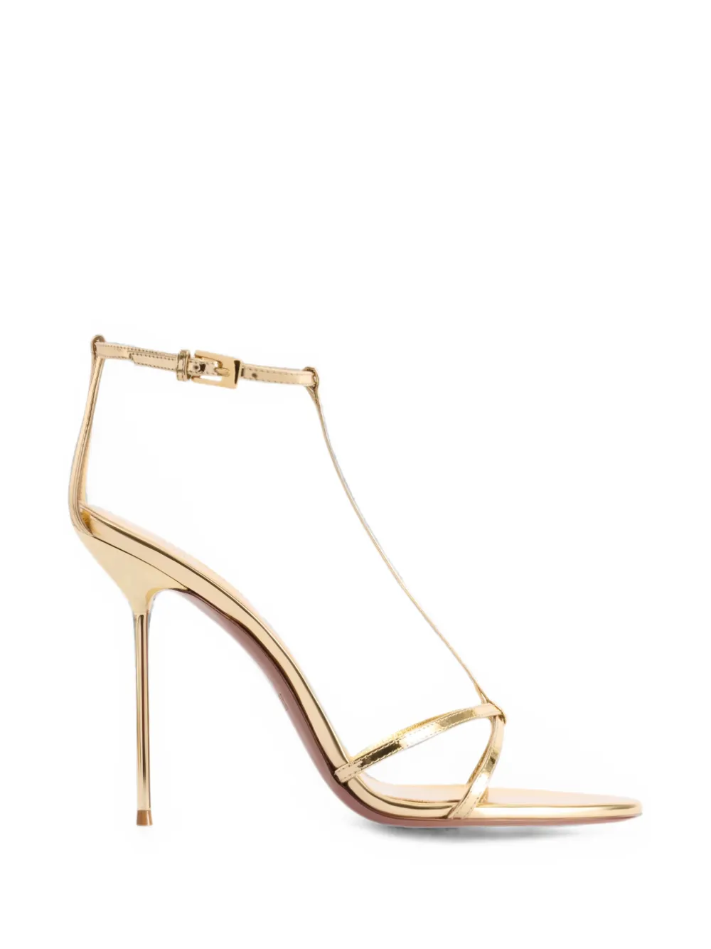 Paris Texas Lidia T-strap heeled sandals Goud