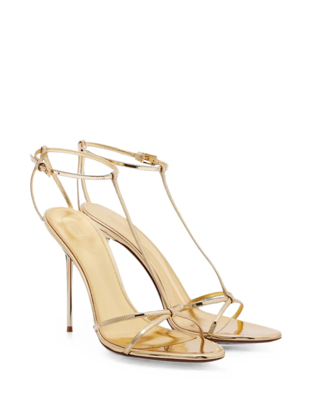 Paris Texas Lidia T-strap heeled sandals Goud