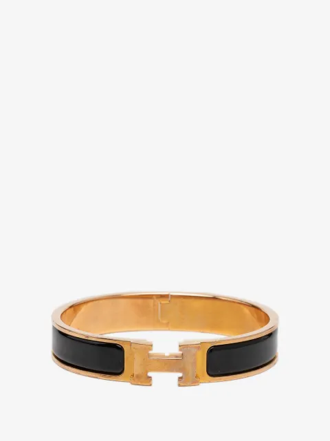Hermès Pre-Owned 2011 Narrow Enamel Clic H Bracelet PM costume bracelet