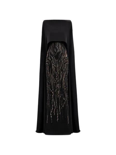 Gemy Maalouf vestido largo con detalle de mostacillas