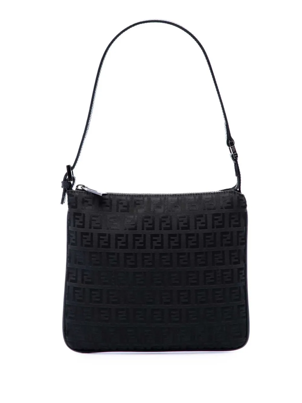 Fendi Pre-Owned 2000-2010 Zucchino Canvas shoulder bag - Black