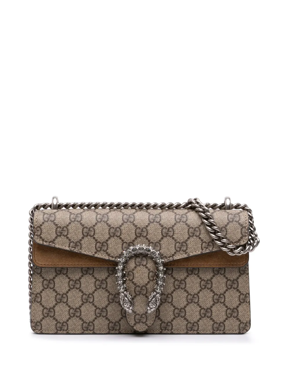 Gucci Pre-Owned 2016-2026 Medium GG Supreme Dionysus crossbody bag - Toni neutri