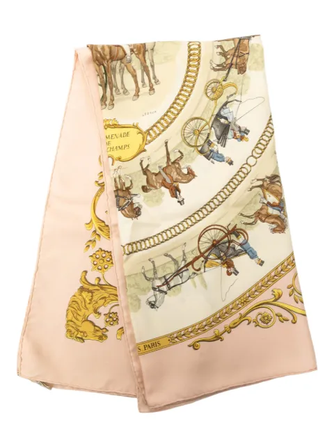 Hermès Pre-Owned 1965 La Promenade de Longchamps Silk Scarf 90 scarves