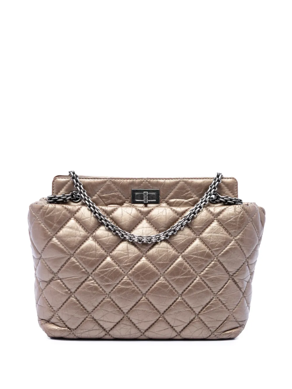 CHANEL Pre-Owned 2012 gesteppte Reissue 2.55 Tote Mag - Braun