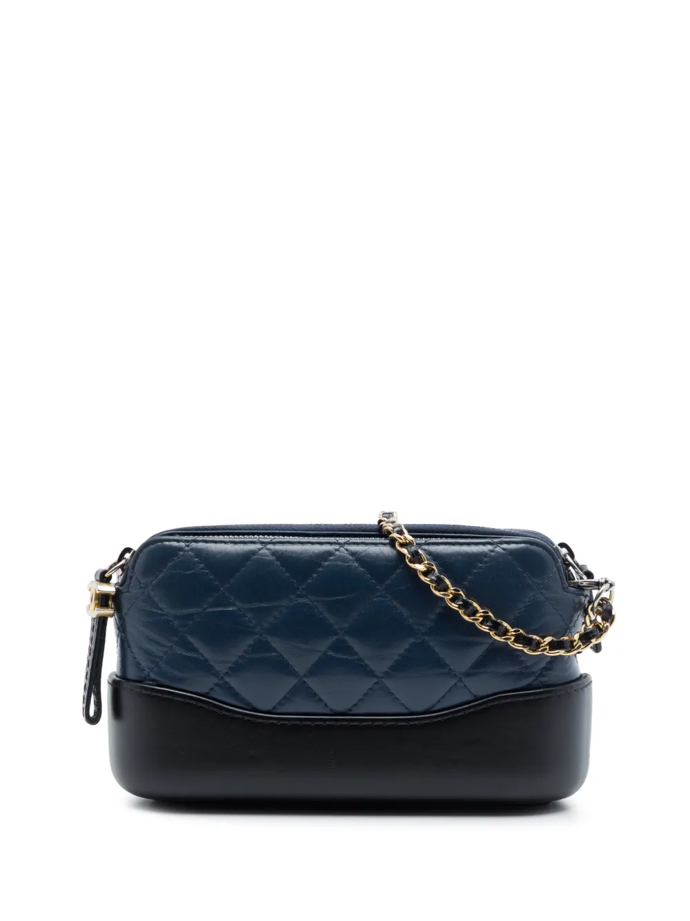 CHANEL Pre-Owned 2018 zweifarbige Gabrielle Clutch mit Kettenriemen - Blau