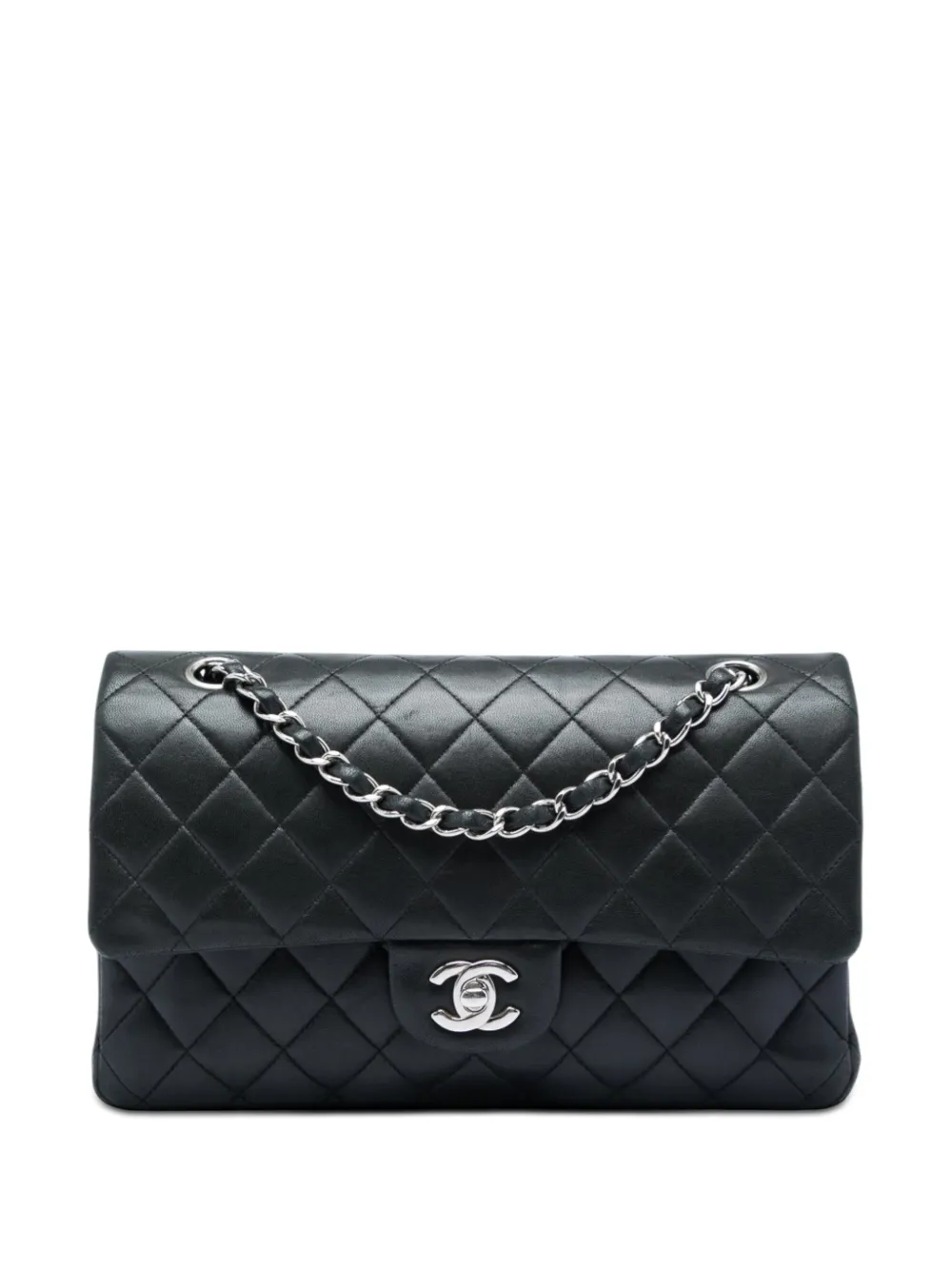 CHANEL Pre-Owned 2009-2010 Medium Classic Lambskin Double Flap shoulder bag - Nero