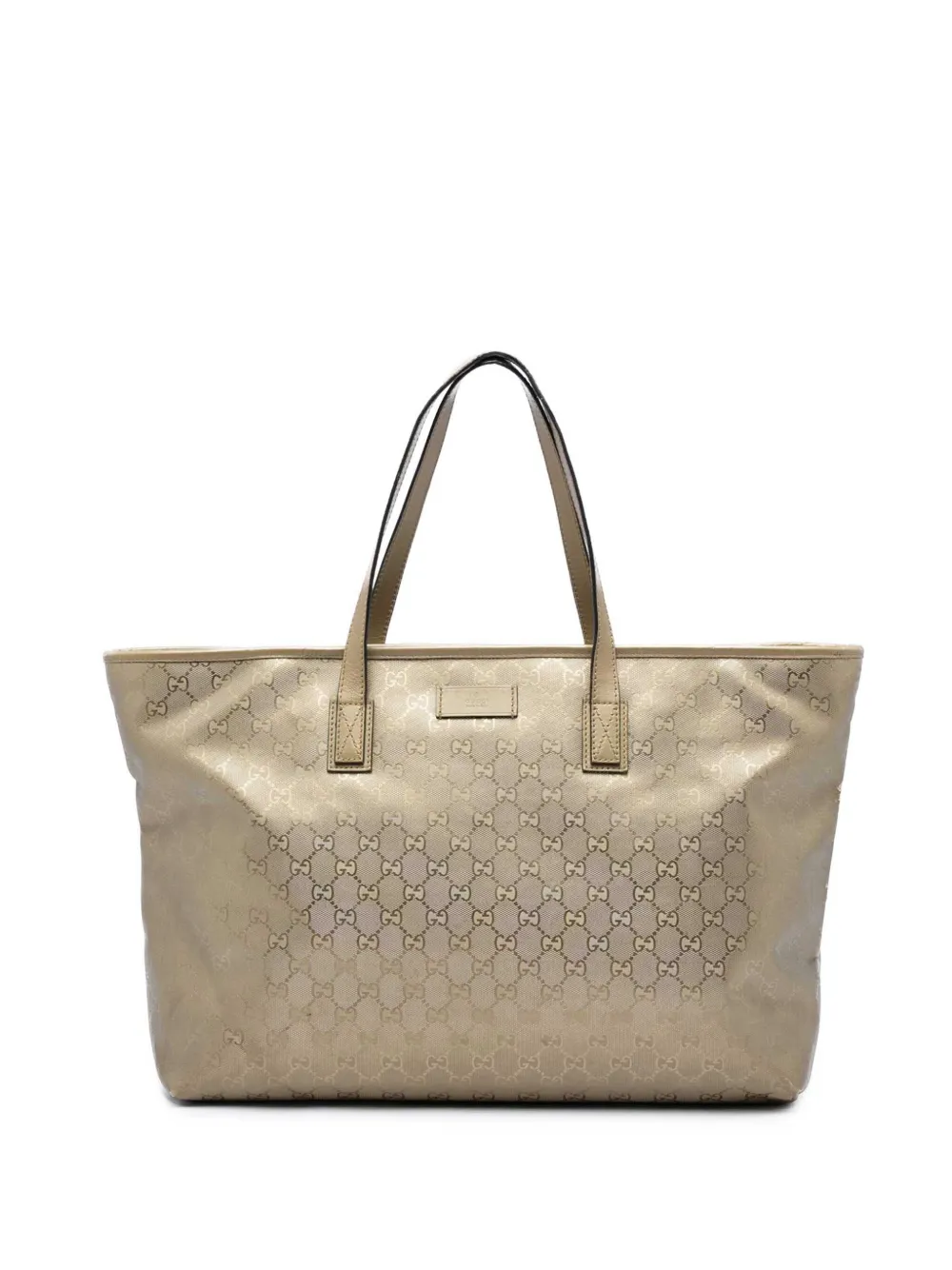 Gucci Pre-Owned 2016-2026 Large GG Imprime tote bag - Oro