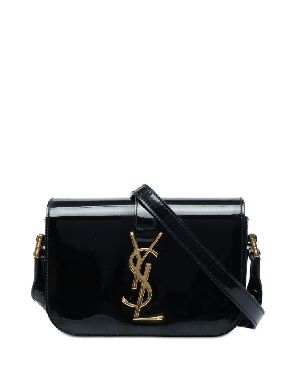 Saint Laurent Pre-Owned 2014 Small Patent Monogram Universite crossbody bag - Nero