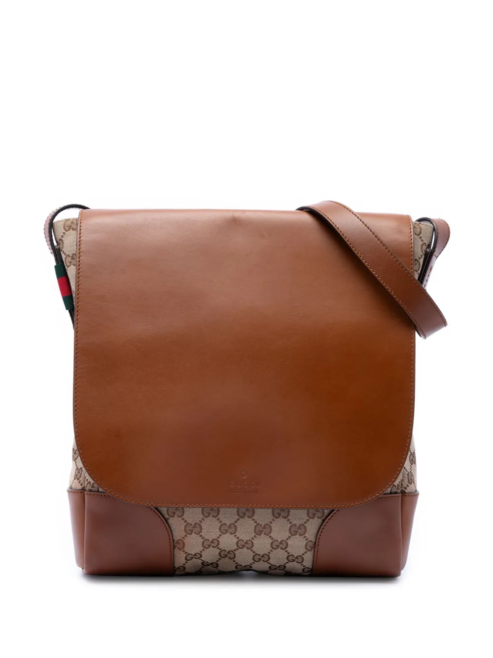 Gucci Pre-Owned 2016-2026 GG Canvas and Calfskin crossbody bag - Neutrals