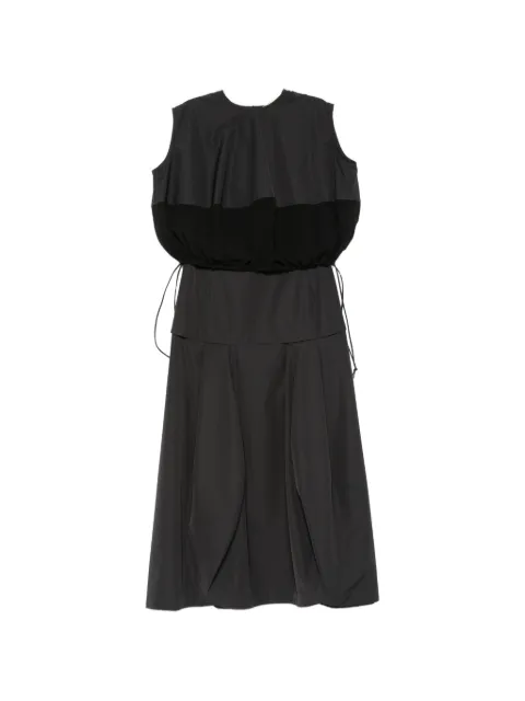 LITKOVSKA pleated sleeveless maxi dress