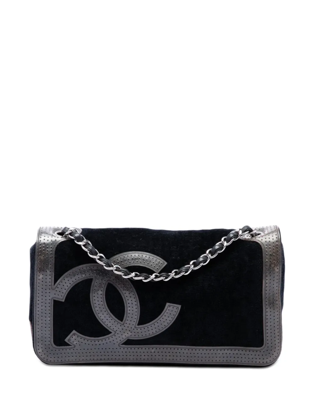 CHANEL Pre-Owned 2008-2009 Terry Cloth CC Sport Line shoulder bag - Nero