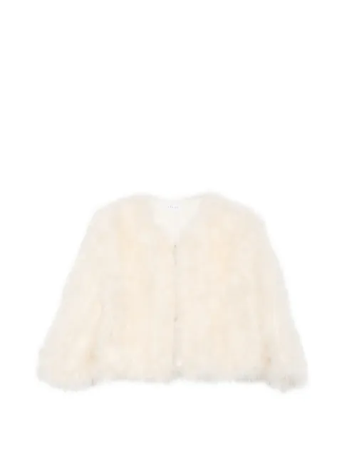 Liska feather-embellished jacket