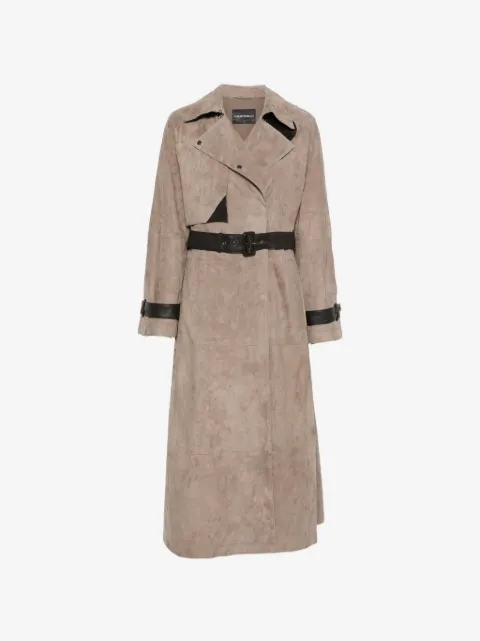 Emporio Armani gabardina con cinturón