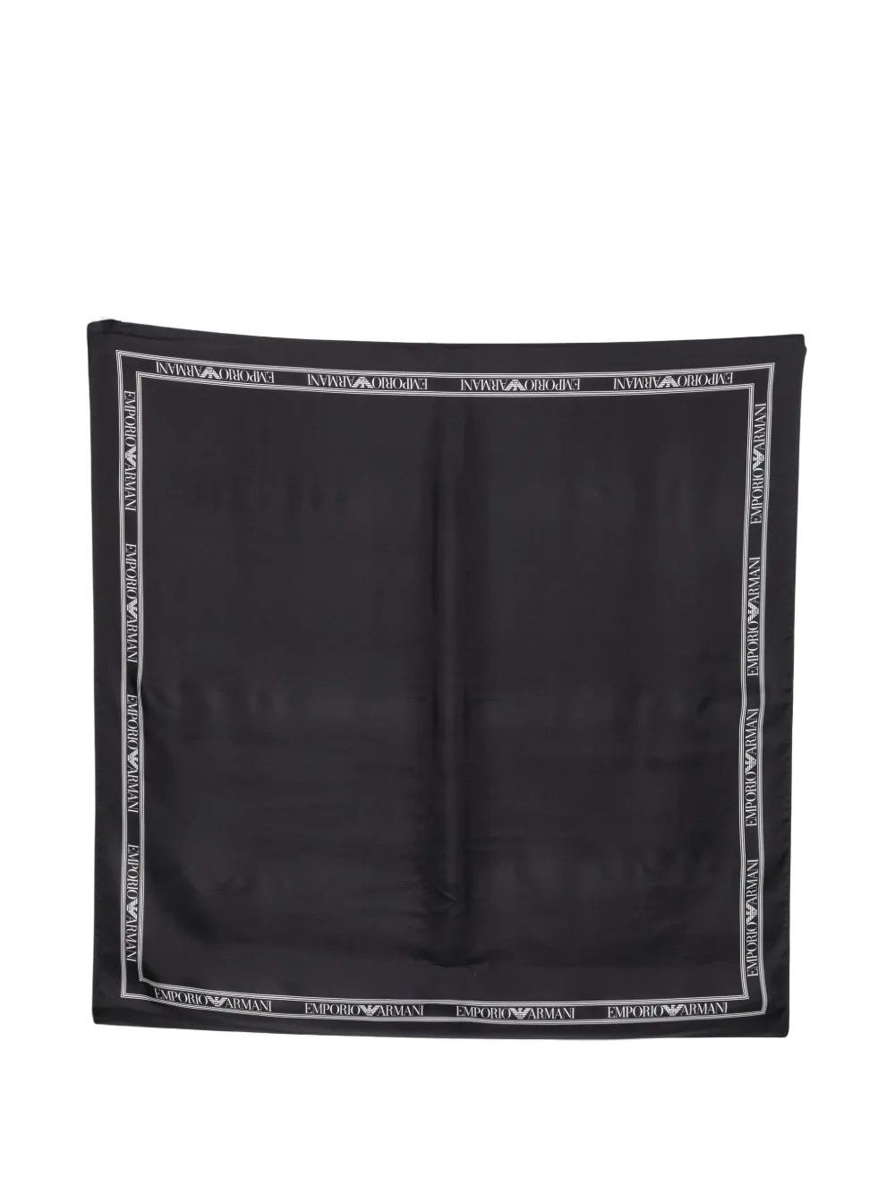 Emporio Armani logo-detail scarf - Schwarz