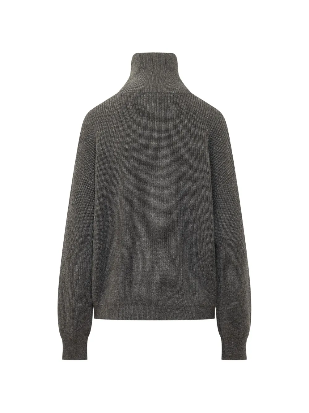 Malo quarter-zip cashmere sweater Grijs