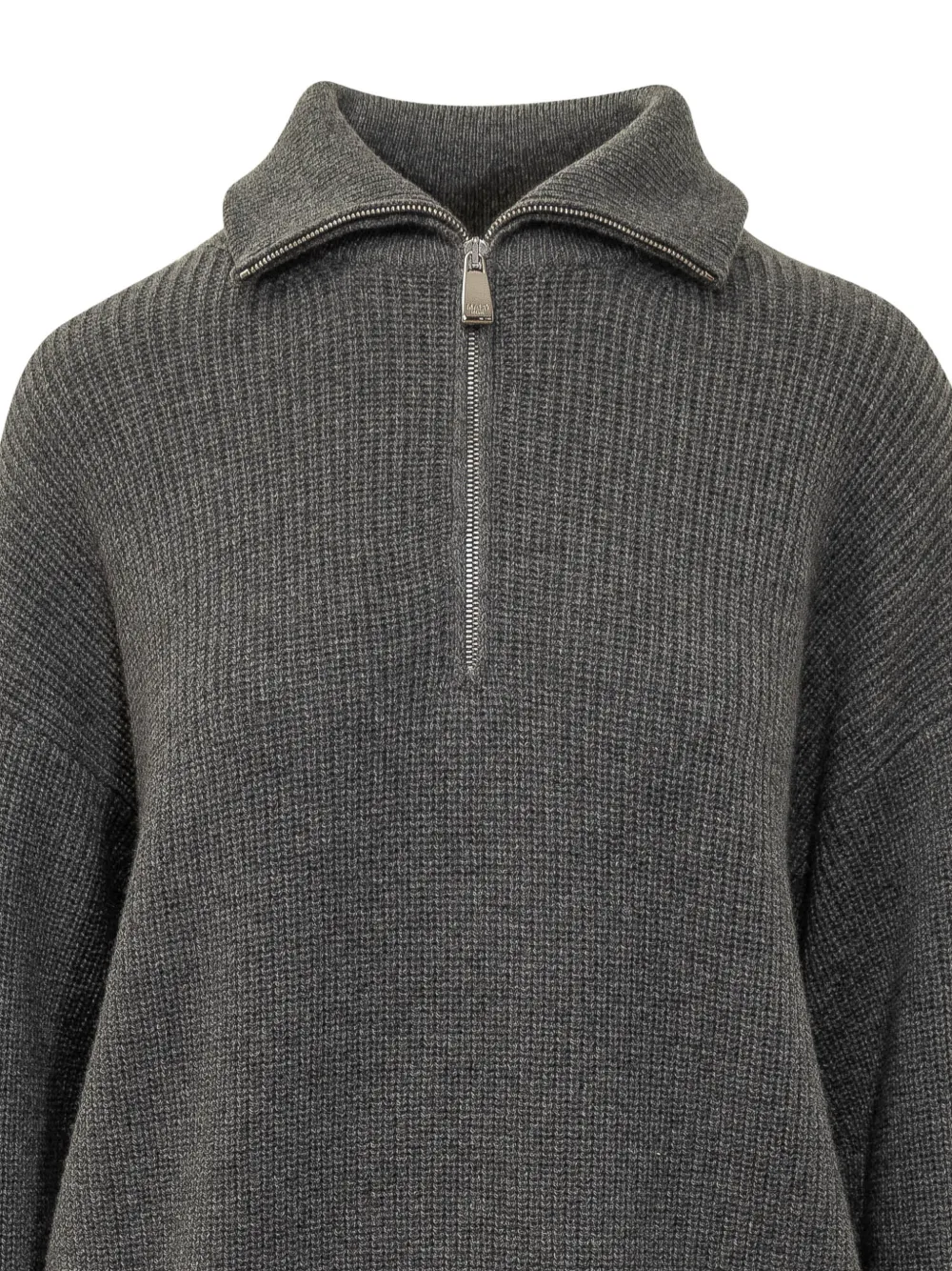Malo quarter-zip cashmere sweater Grijs