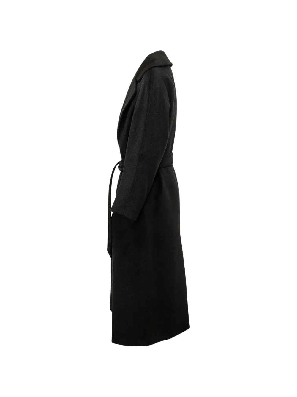 Weekend Max Mara belted notch-lapel coat Zwart
