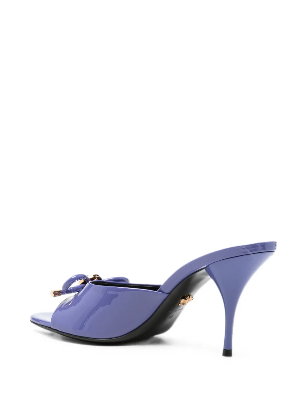 Versace Medusa patent leather mules Paars