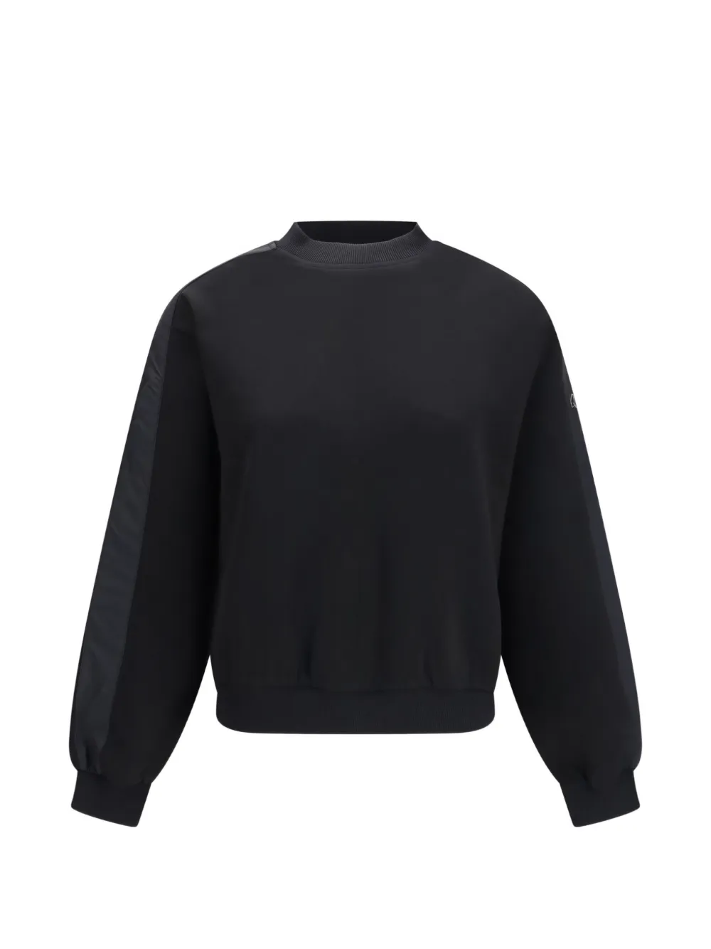 Moose Knuckles Mix Media logo-plaque sweatshirt - Schwarz