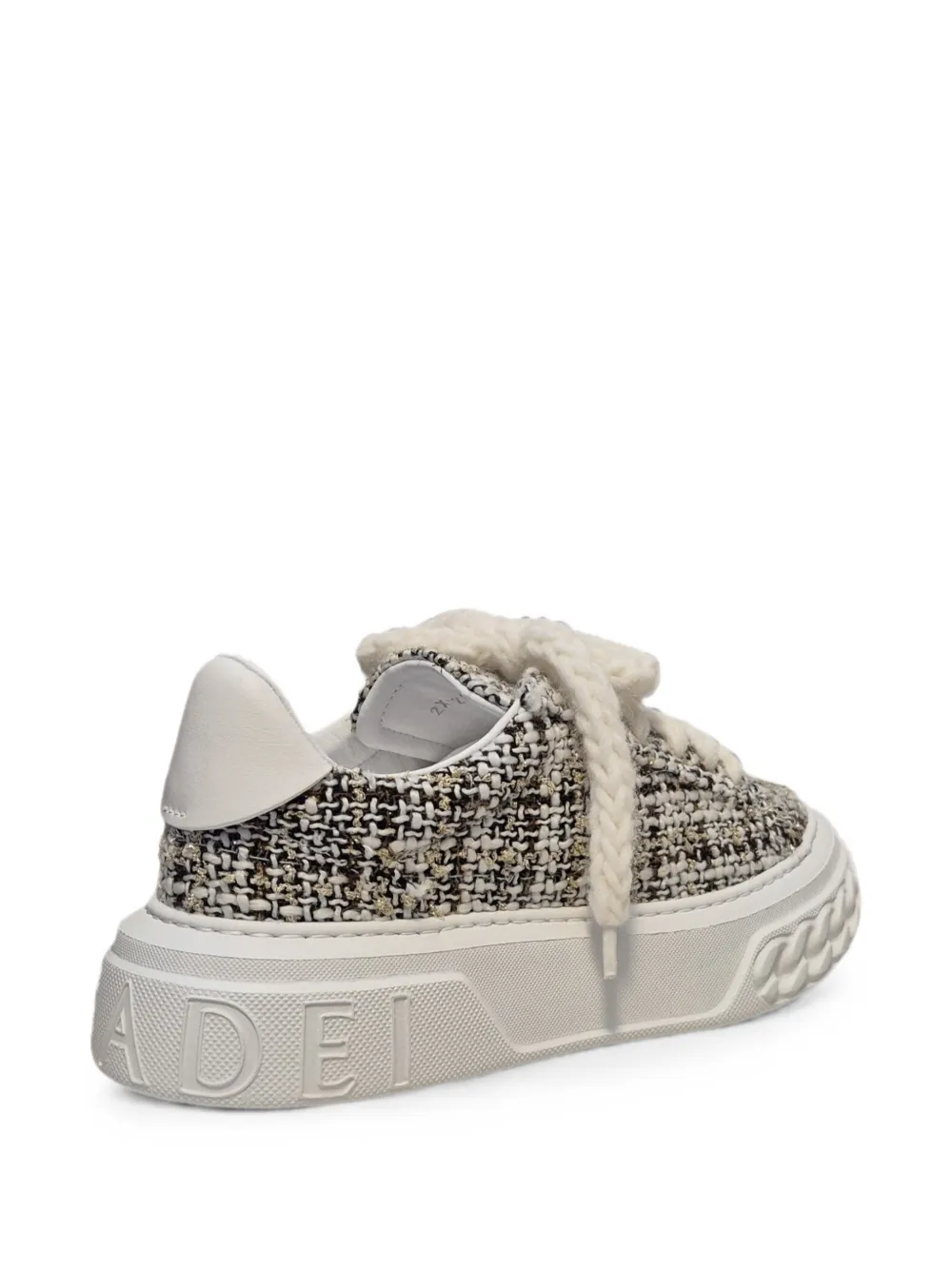 Casadei Off Road tweed-effect chunky-sole sneakers Wit
