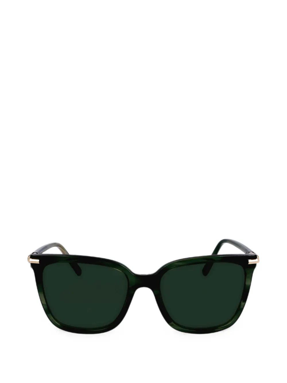 Ferragamo Eyewear Square-frame Sunglasses In Green