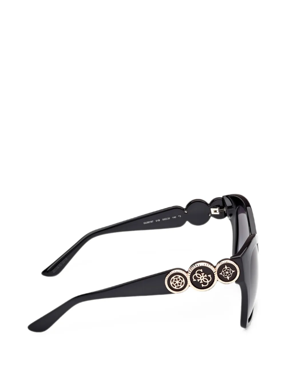 GUESS EYEWEAR Zonnebril met logoplakkaat Zwart