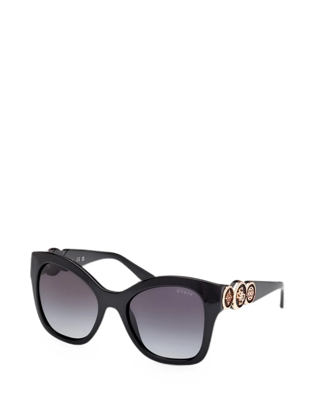 GUESS EYEWEAR Zonnebril met logoplakkaat Zwart
