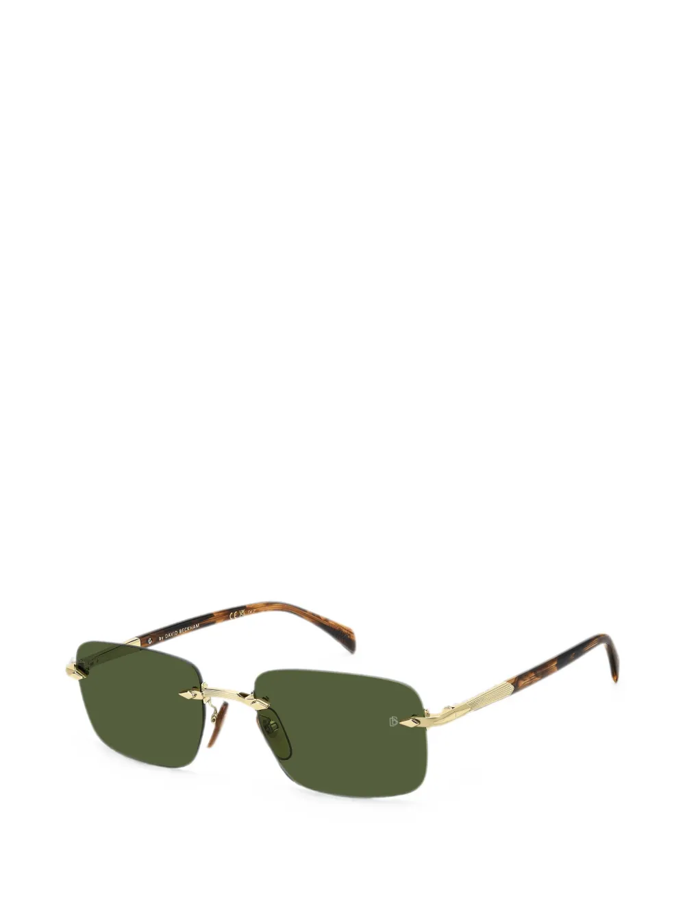 Eyewear by David Beckham Zonnebril met rechthoekig montuur Goud