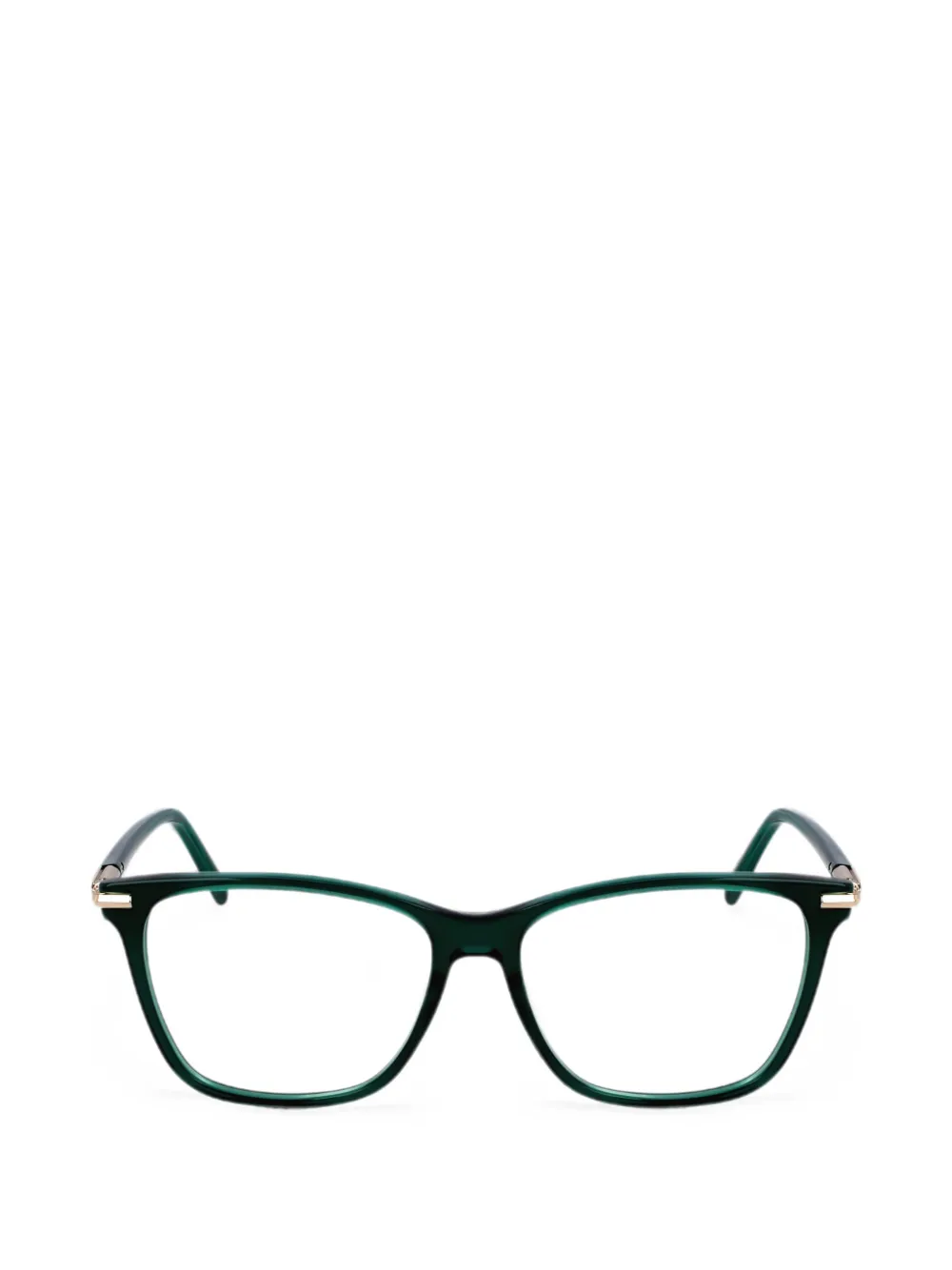 Ferragamo Eyewear Square-frame Glasses In Green