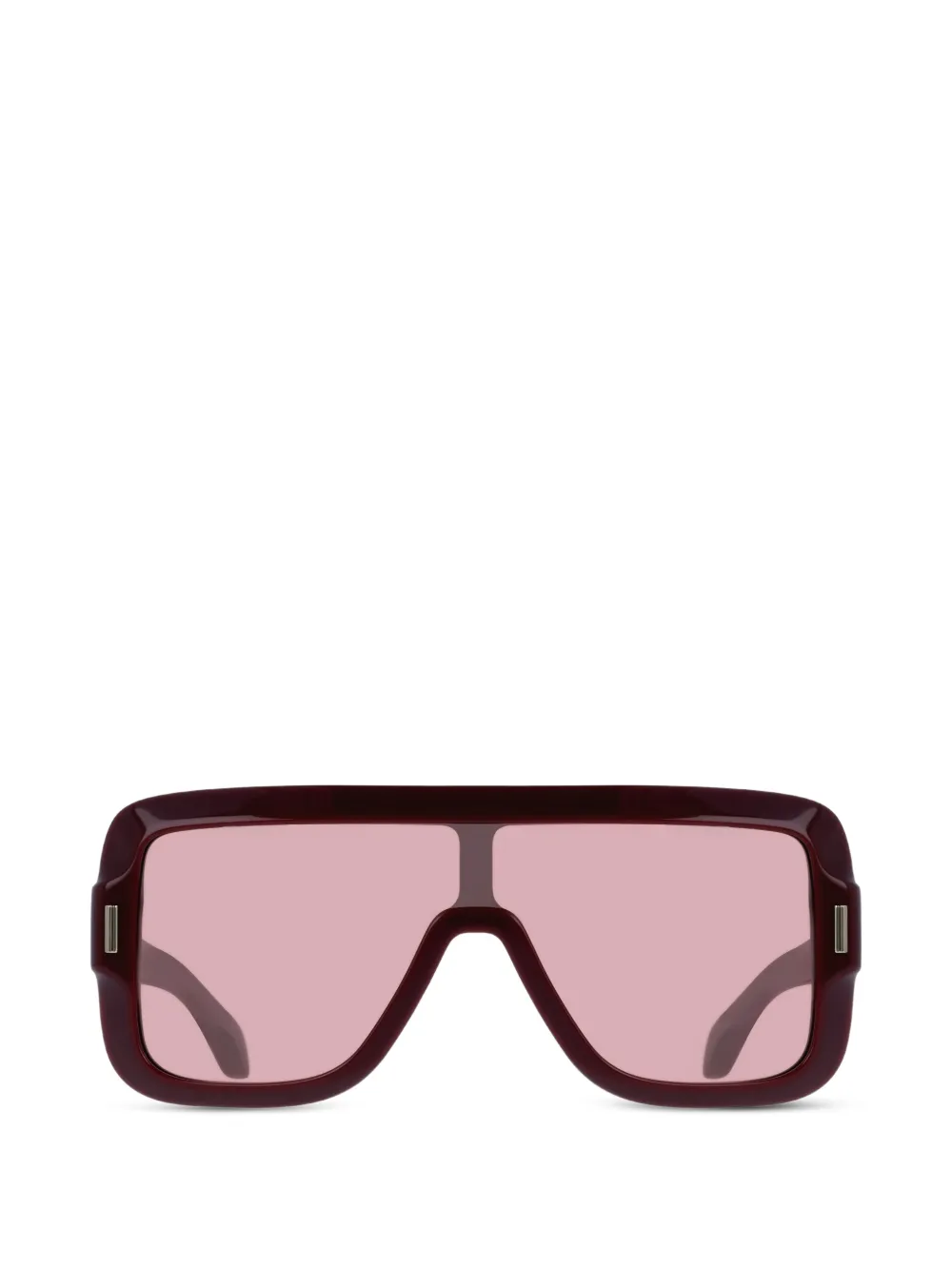 Ferragamo geometric-frame sunglasses - Rosso