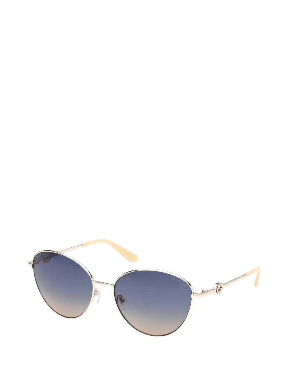 GUESS EYEWEAR Zonnebril met cat-eye montuur Goud