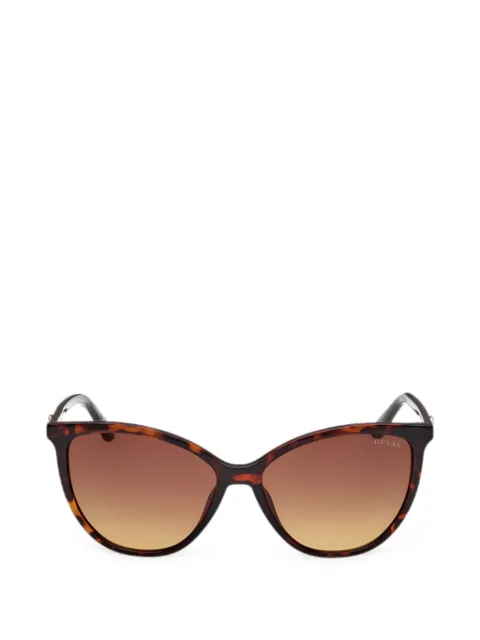 GUESS EYEWEAR Occhiali da sole cat-eye con effetto tartarugato
