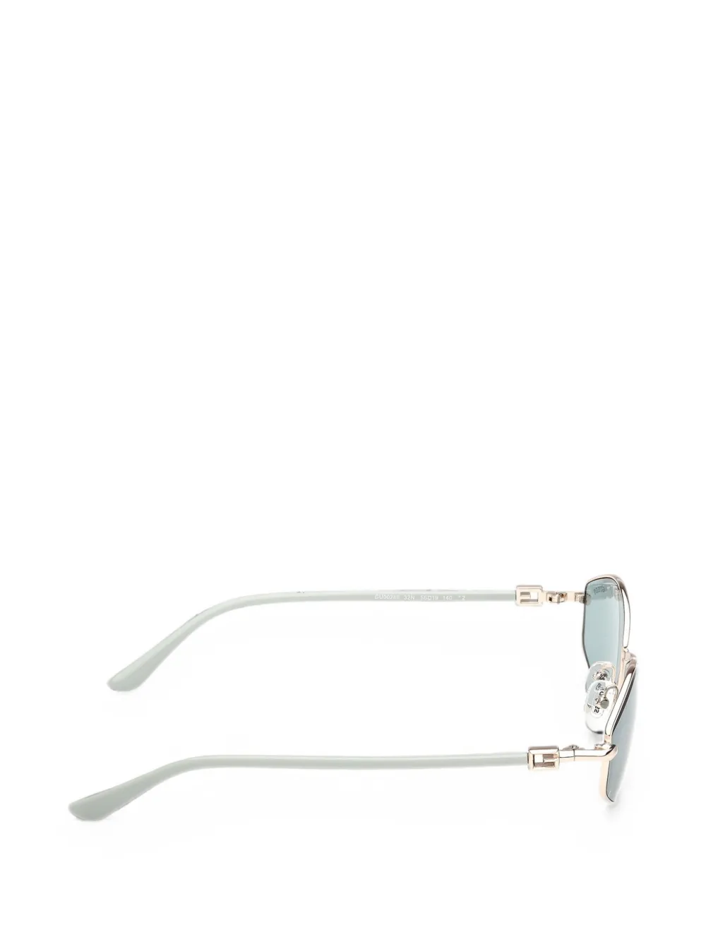GUESS EYEWEAR Zonnebril met geometrisch montuur Goud