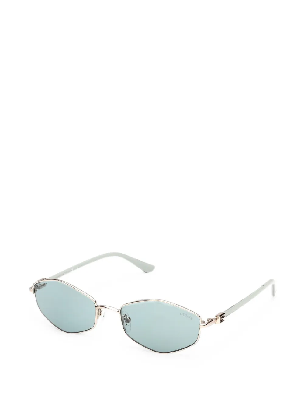 GUESS EYEWEAR Zonnebril met geometrisch montuur Goud
