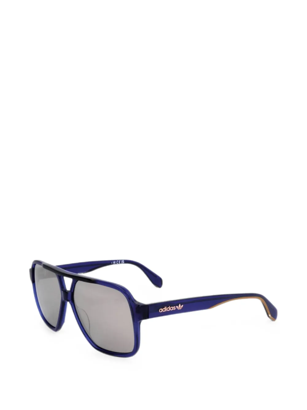 adidas Zonnebril met geometrisch montuur Blauw