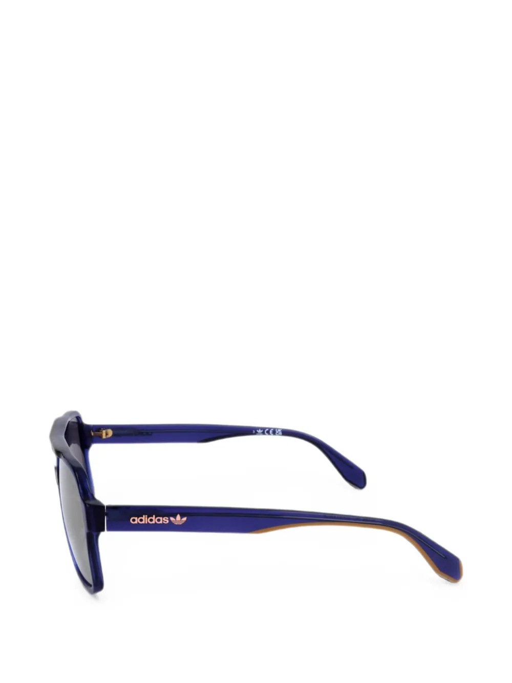 adidas Zonnebril met geometrisch montuur Blauw