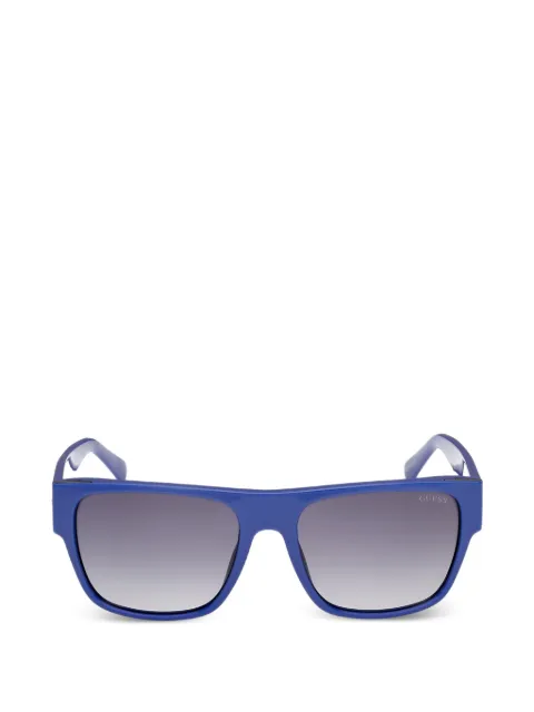 GUESS EYEWEAR logo-plaque rectangle-frame sunglasses
