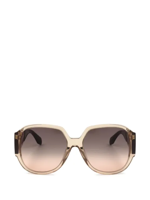 adidas geometric-frame gradient sunglasses