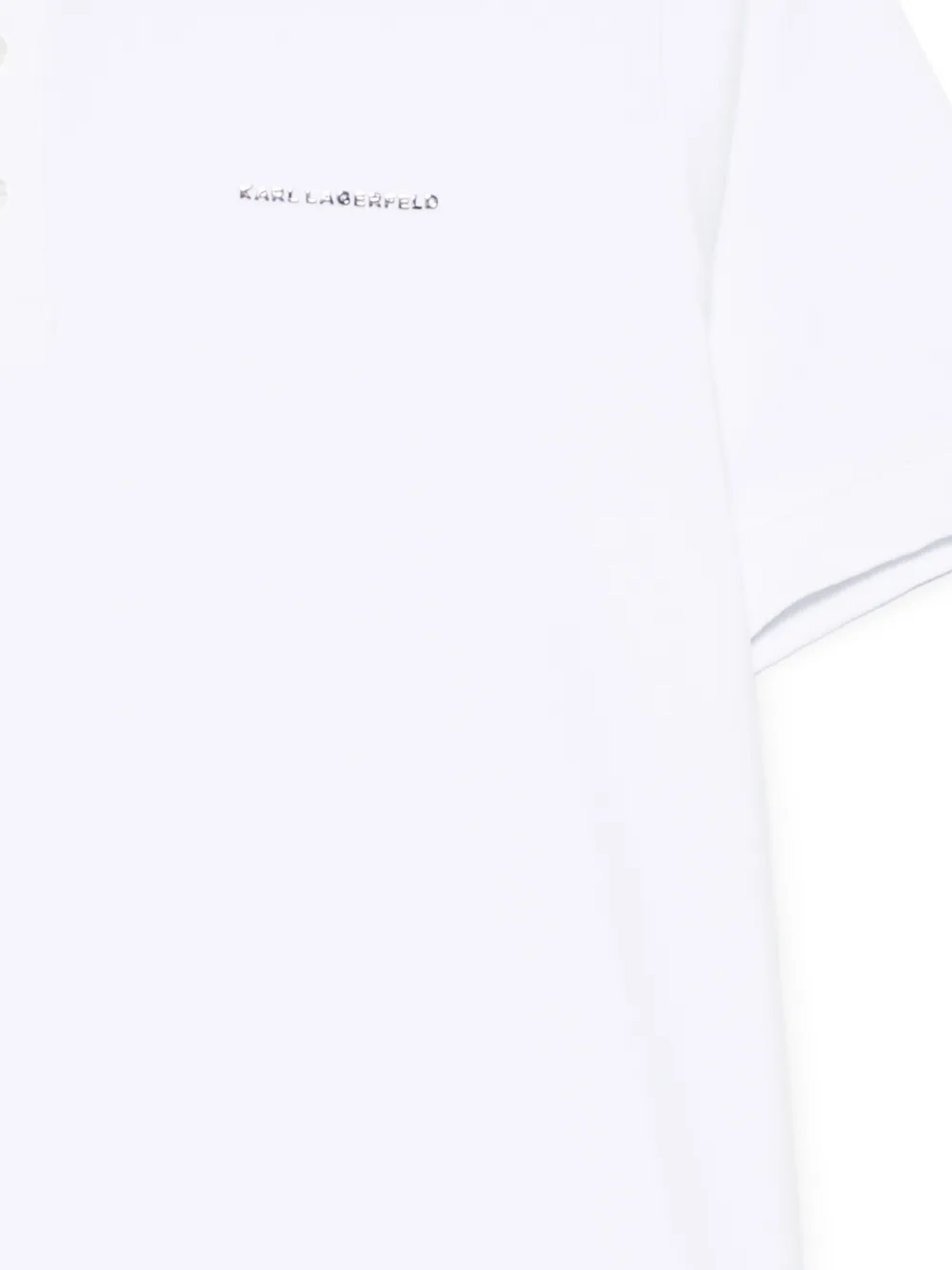 Karl Lagerfeld Poloshirt met logoprint Wit