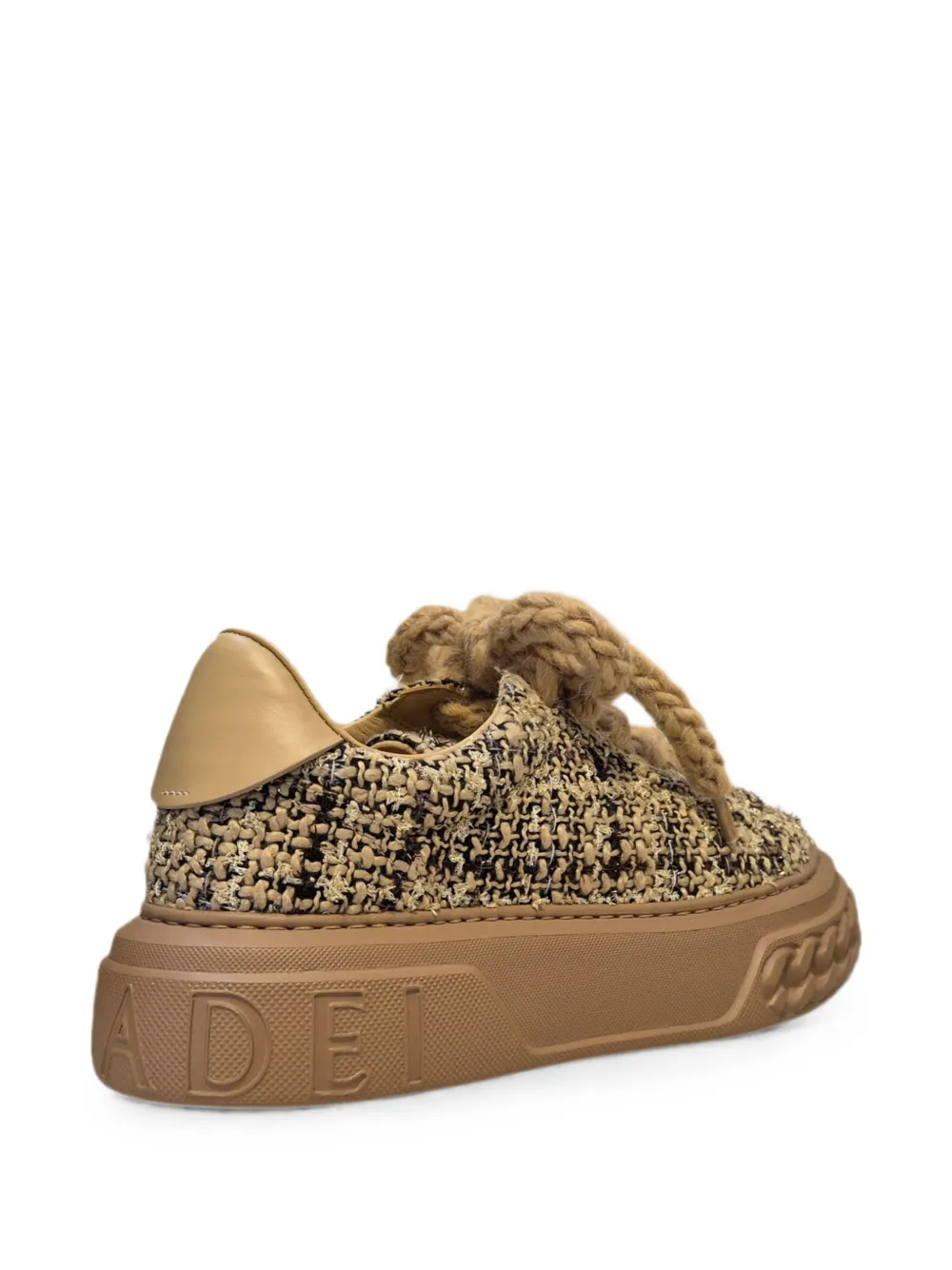Casadei Off Road tweed chunky-sole sneakers Bruin