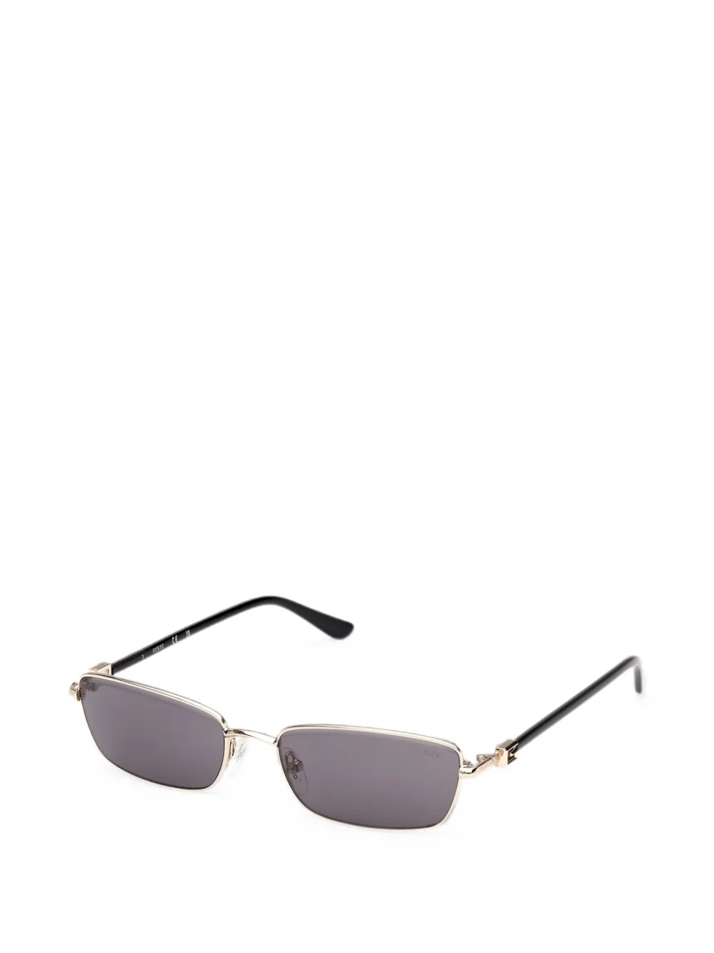 GUESS EYEWEAR Zonnebril met rechthoekig montuur Goud