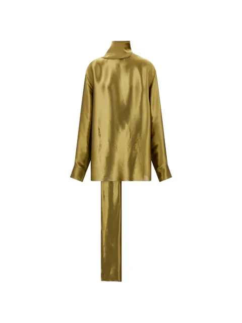Ferragamo liquid lamé blouse top