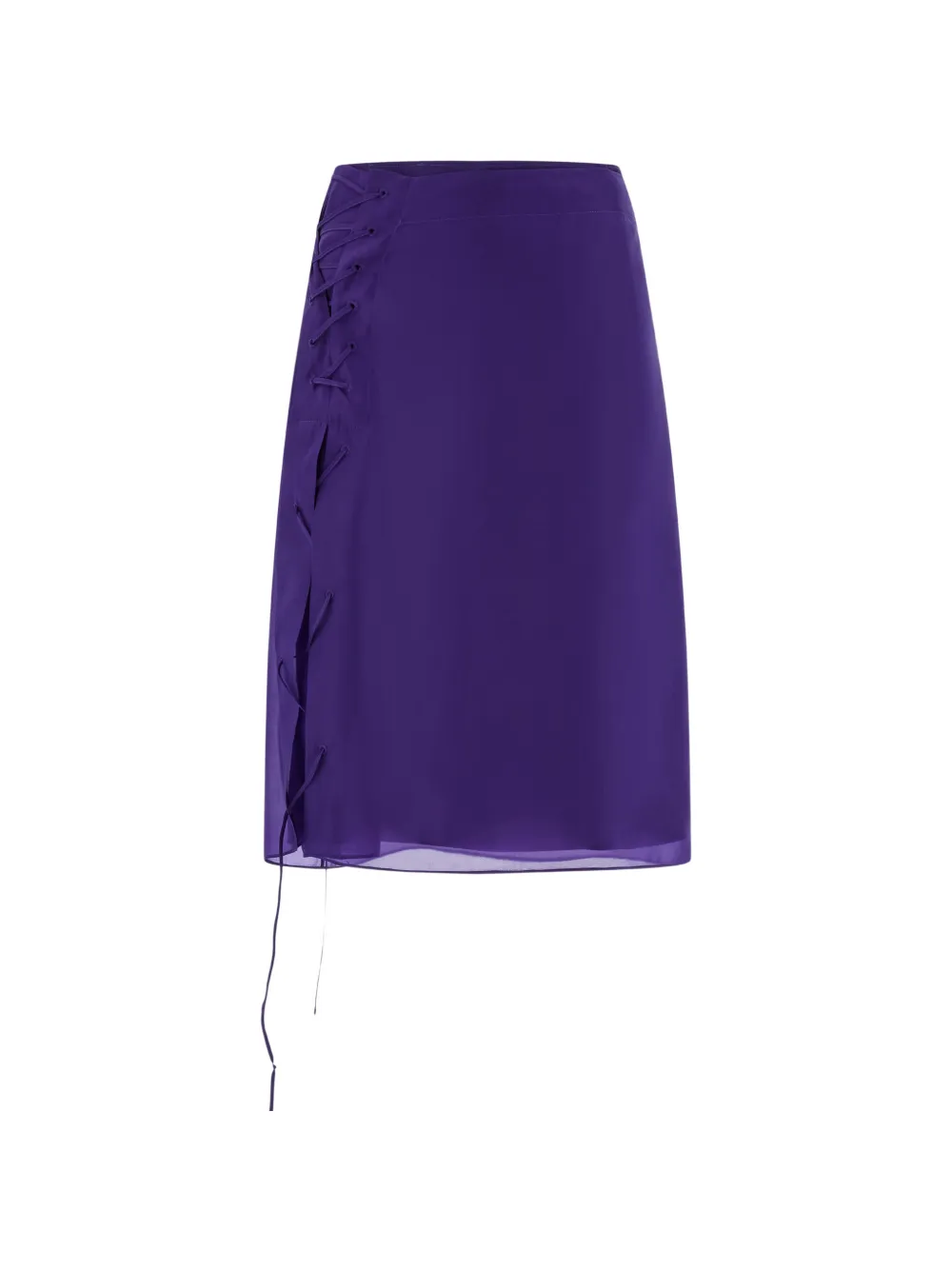 Ferragamo organza skirt with string tie detail - Viola
