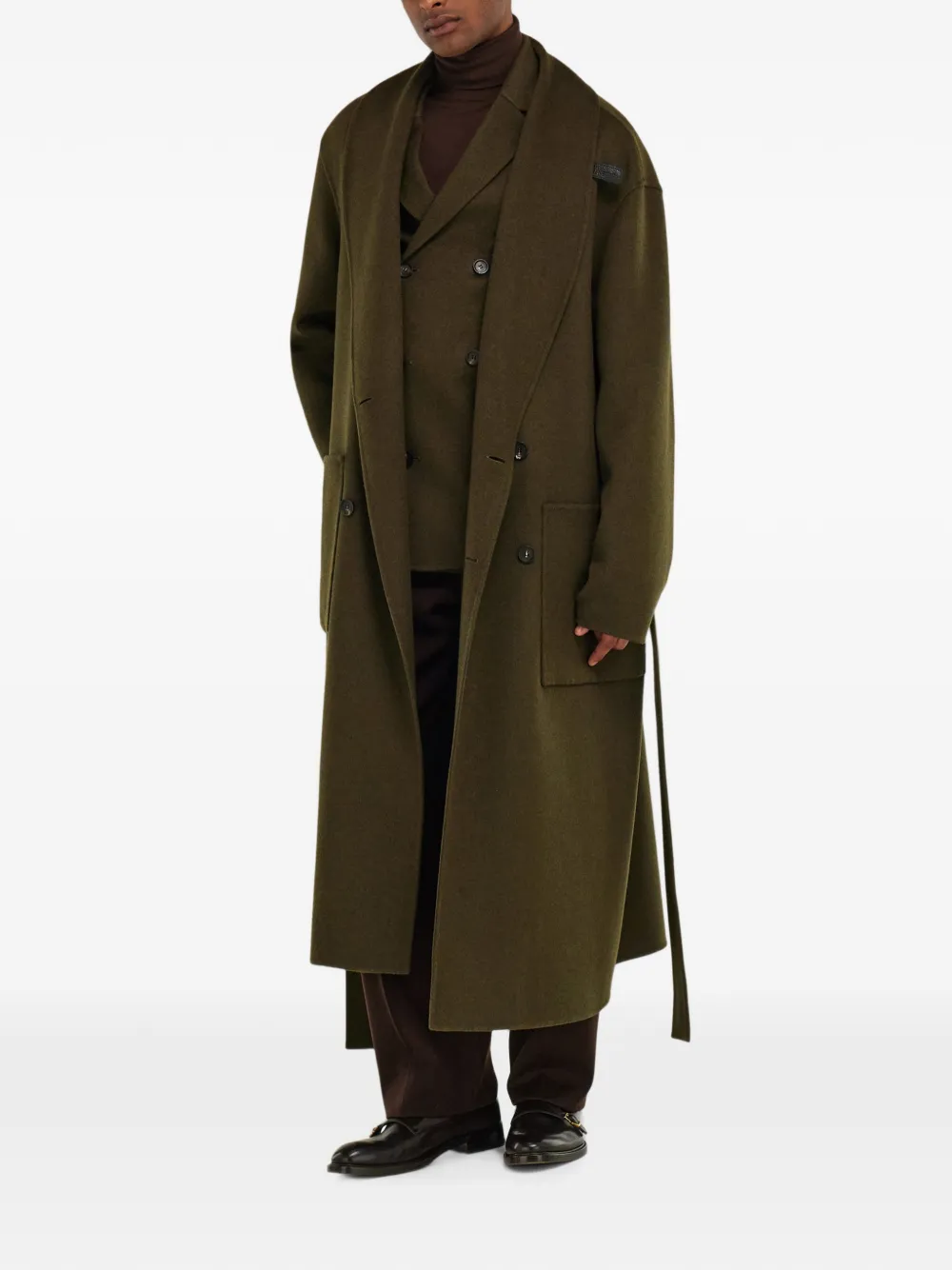 Ferragamo Jas met dubbele rij knopen Groen