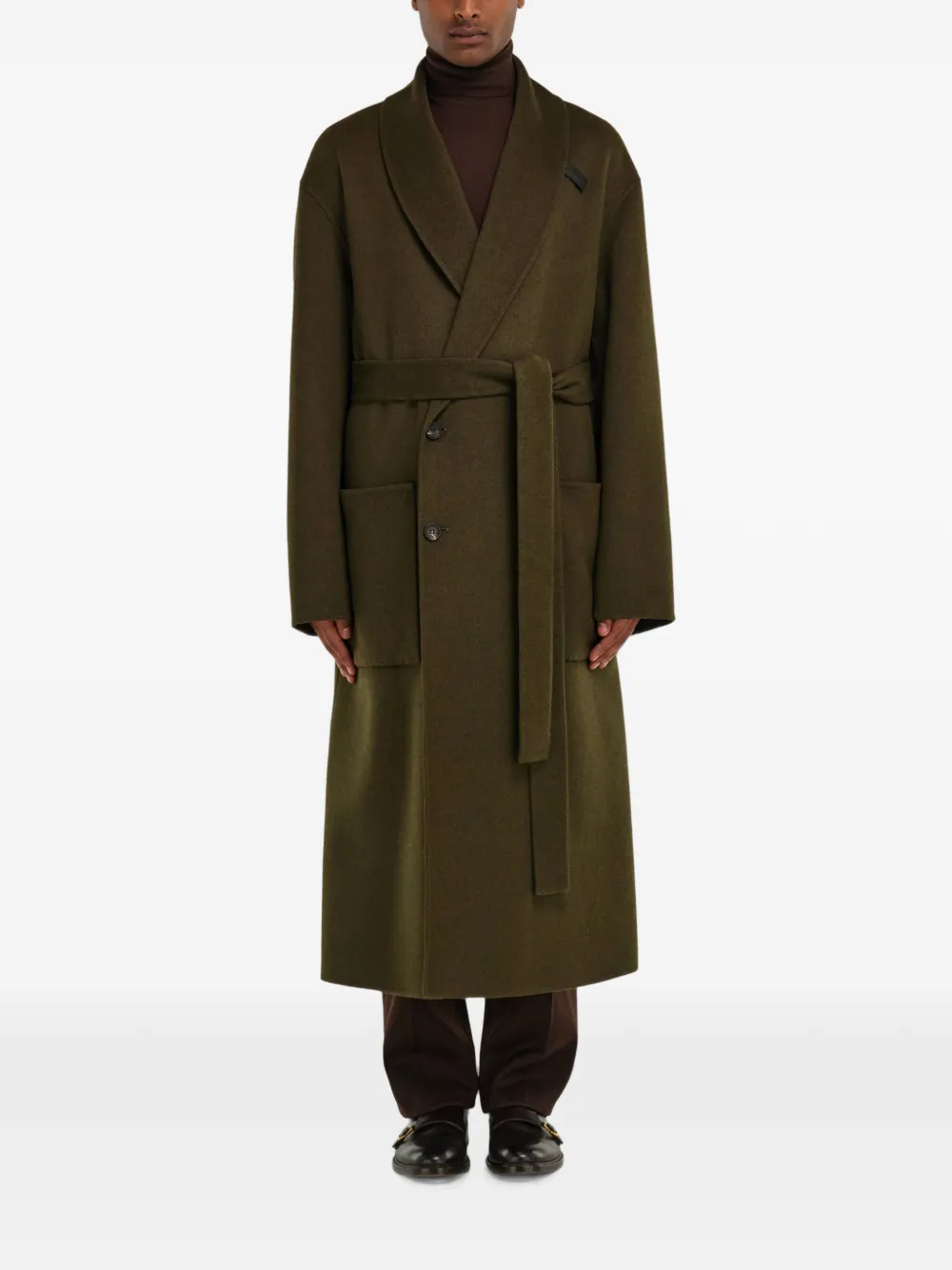 Ferragamo Jas met dubbele rij knopen Groen