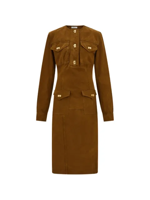 Ferragamo vestido midi con efecto lavado