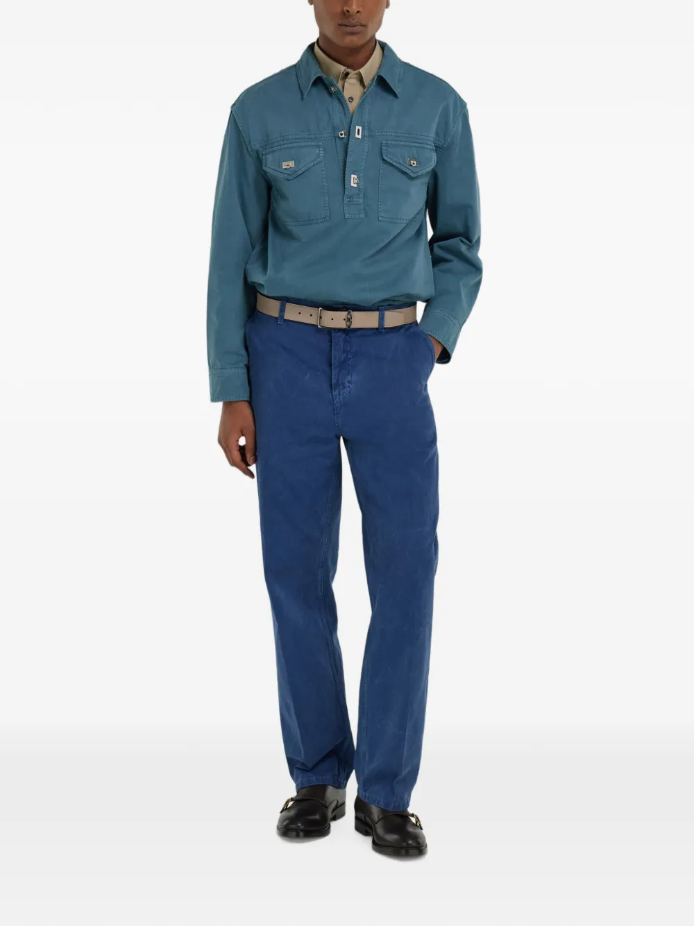 Ferragamo Workwear overhemd Blauw
