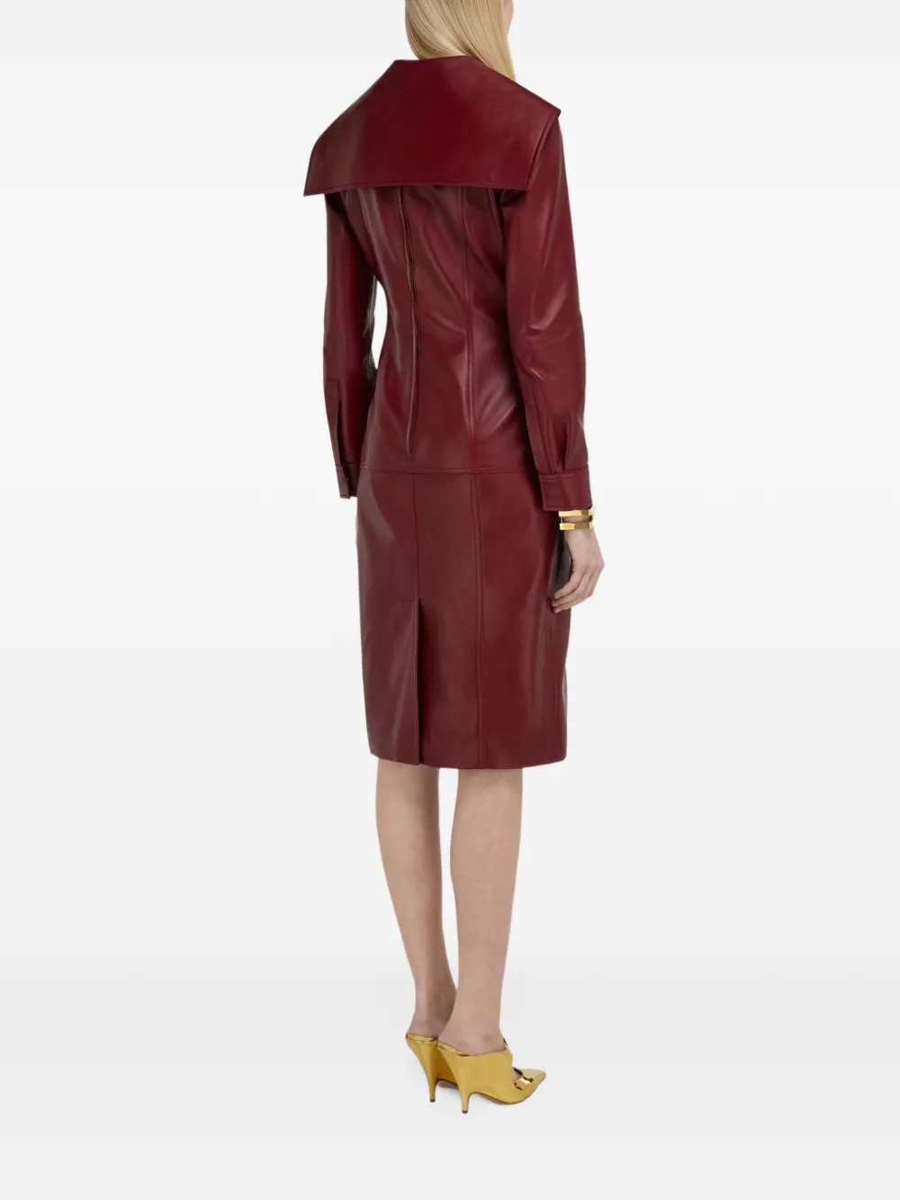 Ferragamo Nappa midi dress - Red